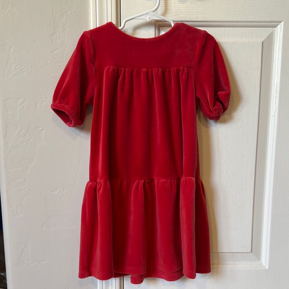 Hanna Andersson Red Smocked Ruffled A-line Dress Holiday